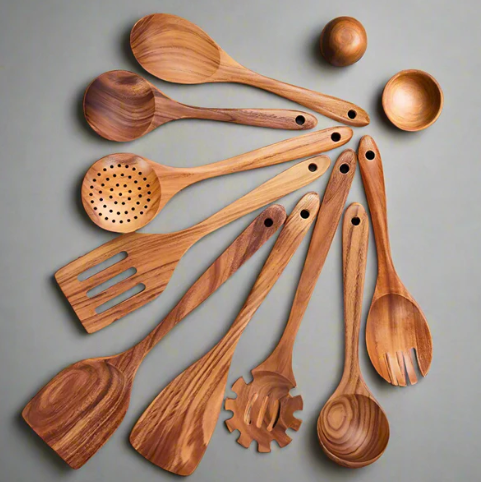 Teakhouten keukenset